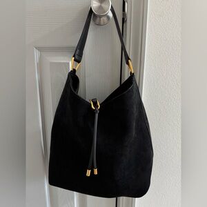 JW Pei Aria Faux Suede Shoulder Bag